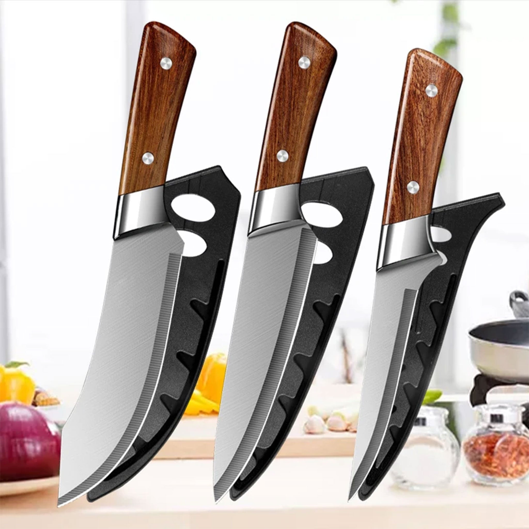 Handmade Stainless Steel Butcher & Boning Knife – Meat, Fish & Kitchen Slicing Tool