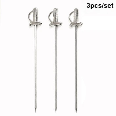 Cocktail Pick Stainless Steel Fruit Sticks Bar Tools Drink Stirring Sticks Martini Picks Party Wedding Accessory
