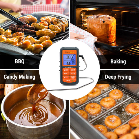 ThermoPro TP06B Digital Probe Kitchen Meat Food Candy Smoker Oven BBQ Cooking Thermometer with Timer