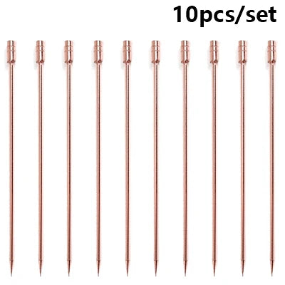 Cocktail Pick Stainless Steel Fruit Sticks Bar Tools Drink Stirring Sticks Martini Picks Party Wedding Accessory