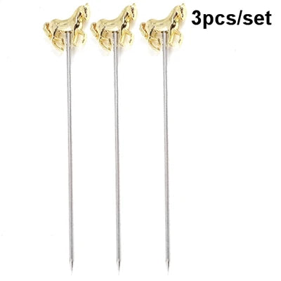 Cocktail Pick Stainless Steel Fruit Sticks Bar Tools Drink Stirring Sticks Martini Picks Party Wedding Accessory
