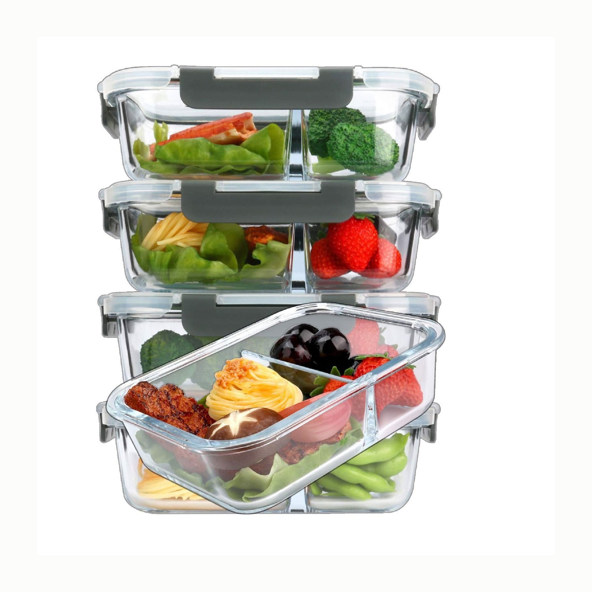 Heat-Resistant Borosilicate Glass Bowl with Lid