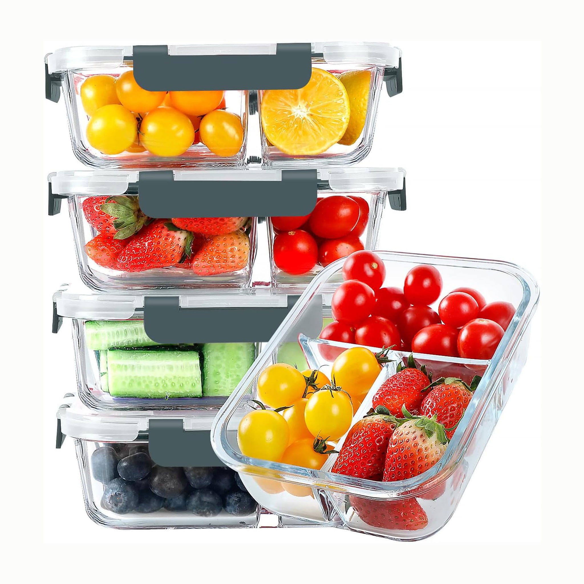 Heat-Resistant Borosilicate Glass Bowl with Lid