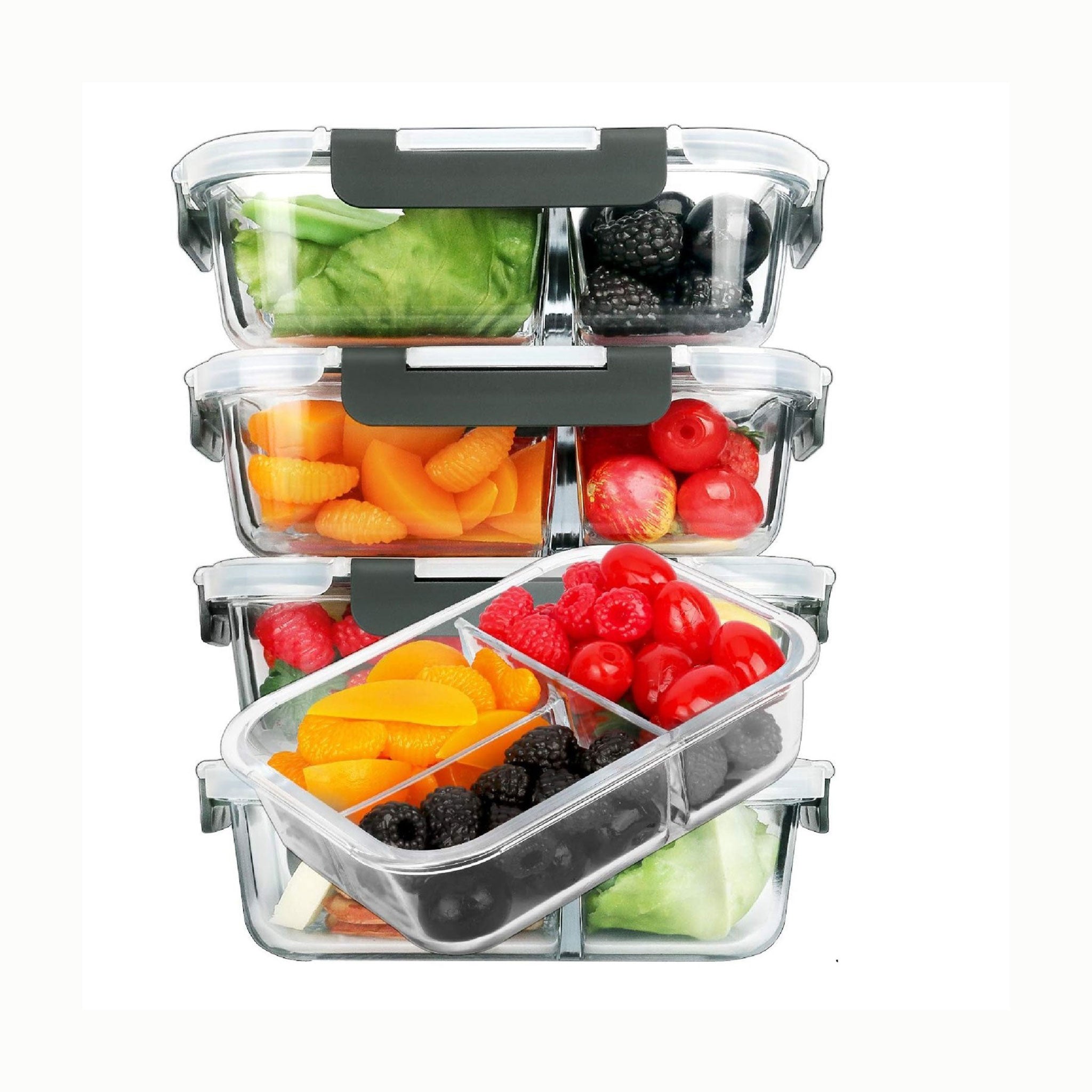 Heat-Resistant Borosilicate Glass Bowl with Lid