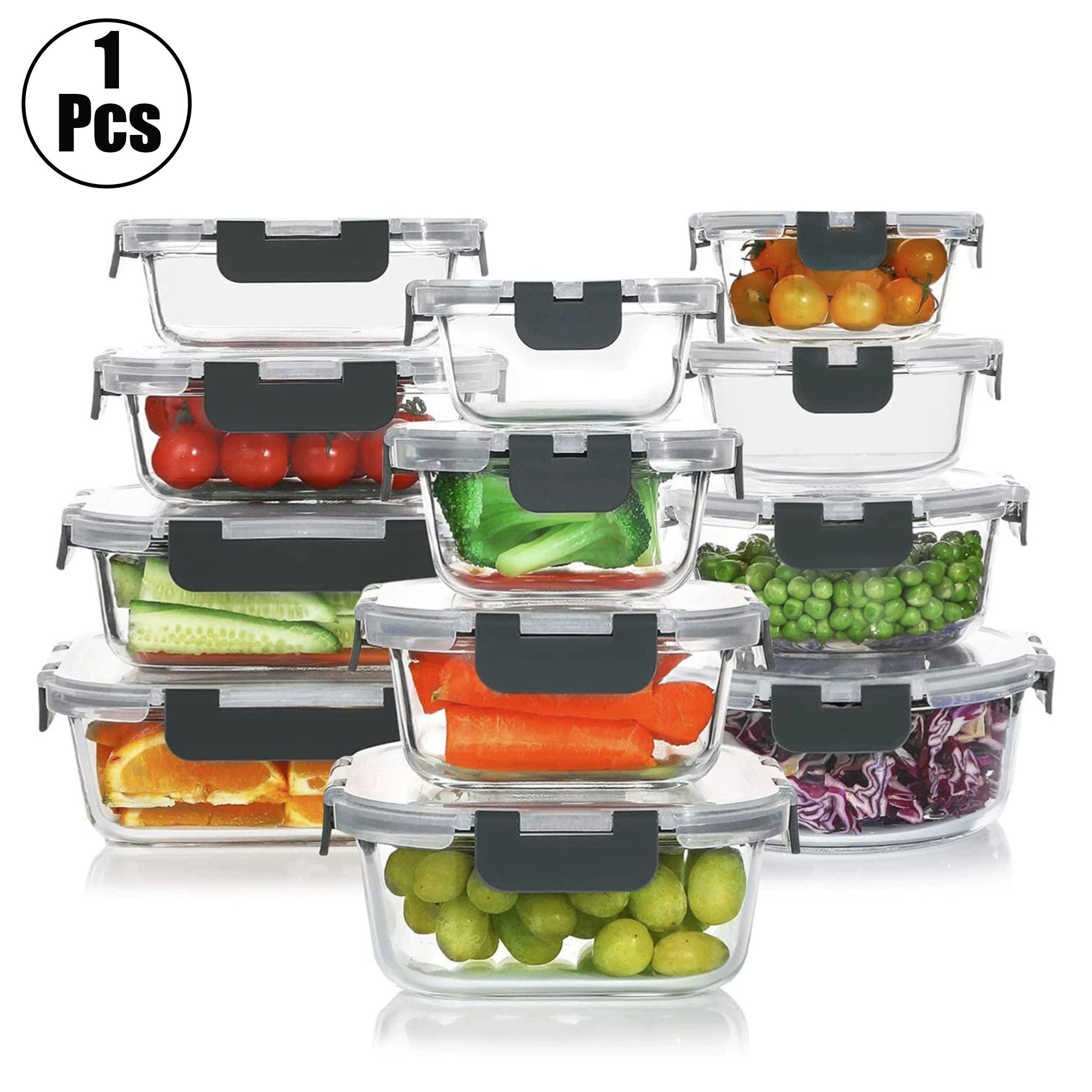 Heat-Resistant Borosilicate Glass Lunch Box