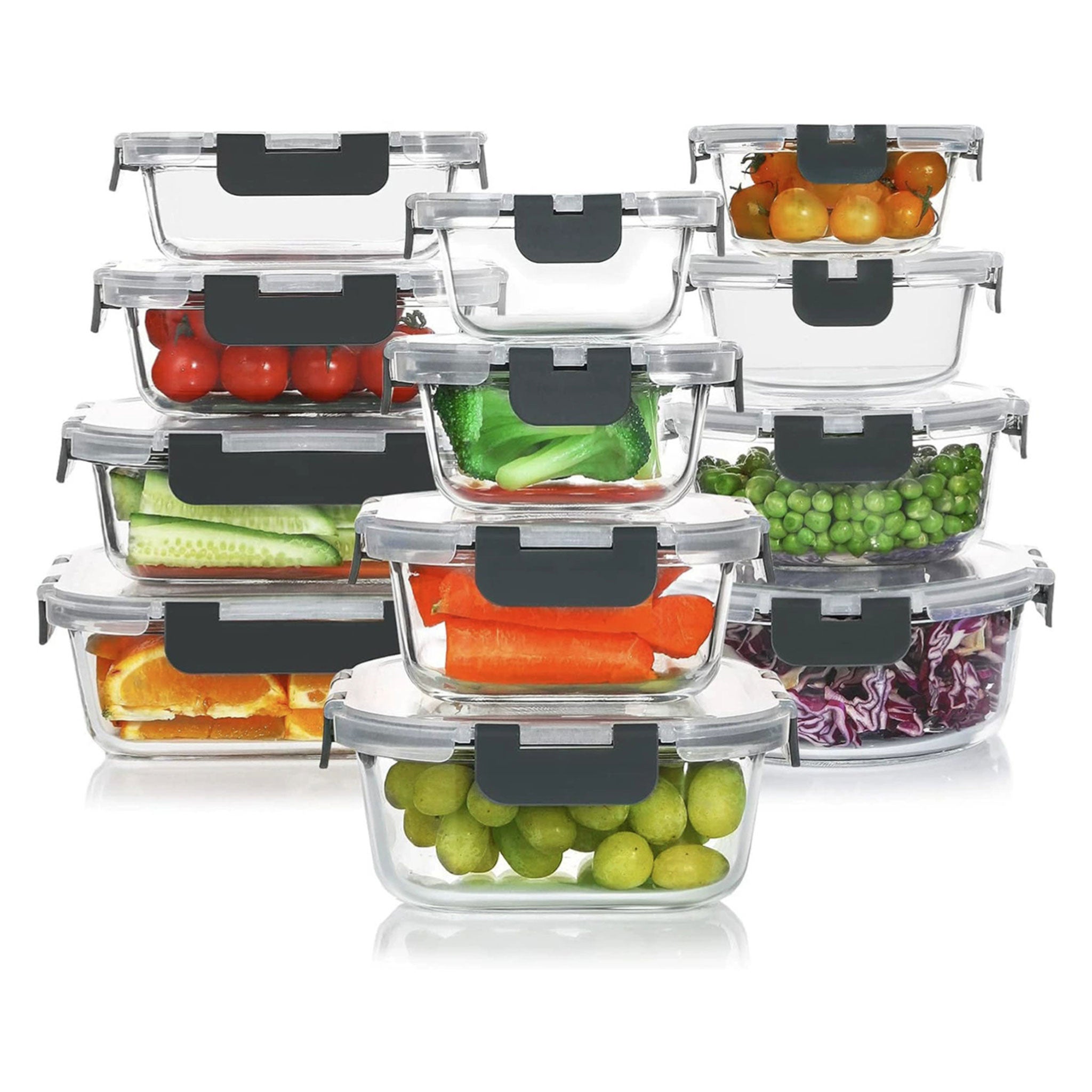 Heat-Resistant Borosilicate Glass Lunch Box