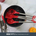 Heat-resistant Silicone Kitchenware Non-stick Pan Cooking Utensils Stainless Steel Kitchenware 12-Piece Set Spatula Spoon Leaky wiktra