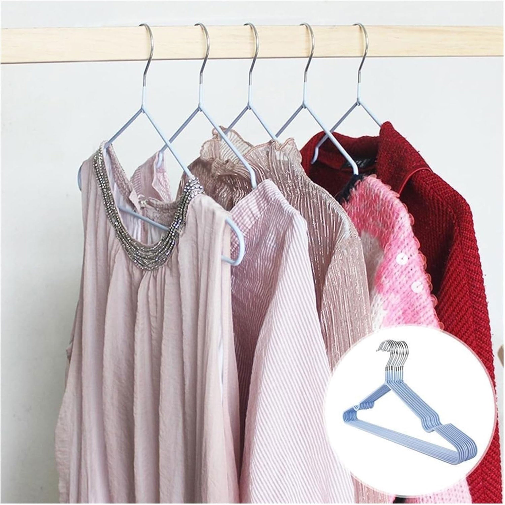 Heavy-Duty Non-Slip Clothes Hangers — 10/20 Pack
