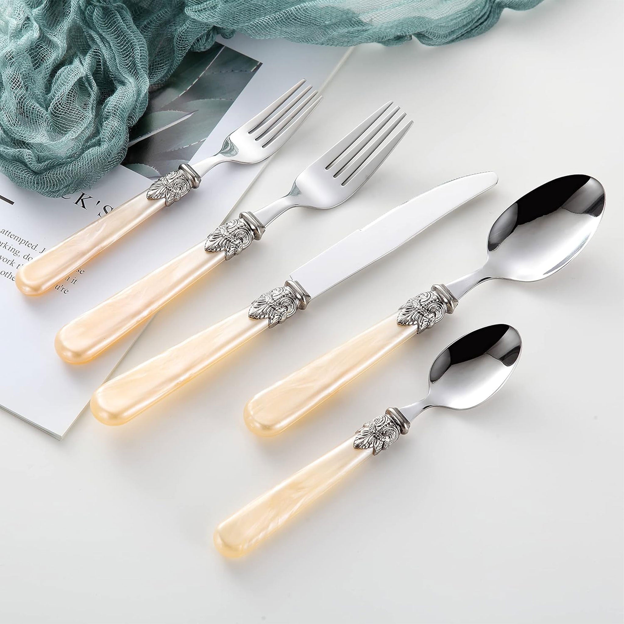 Heavy-Duty Stainless Steel Flatware Set