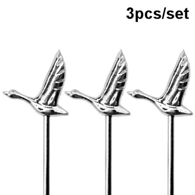 Cocktail Pick Stainless Steel Fruit Sticks Bar Tools Drink Stirring Sticks Martini Picks Party Wedding Accessory