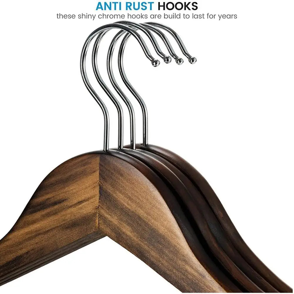 High-Grade Wooden Suit Hangers for Camisole, Jacket, Pant, Dress Clothes Hangers