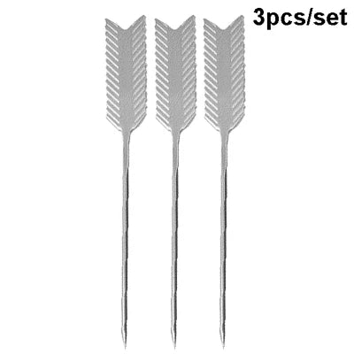 3ps Cocktail Pick Stainless Steel Fruit Sticks Bar Tools Drink Stirring Sticks Martini Picks Party Wedding Accessory