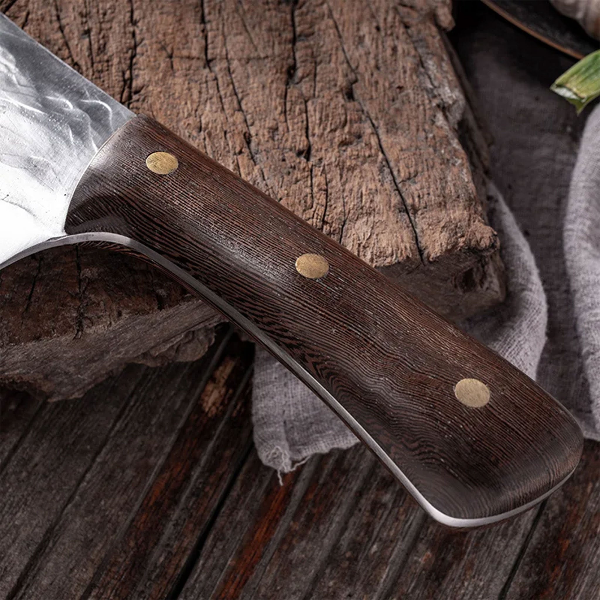 "High Carbon Steel Butcher Knife – Meat & Skinning Tool"