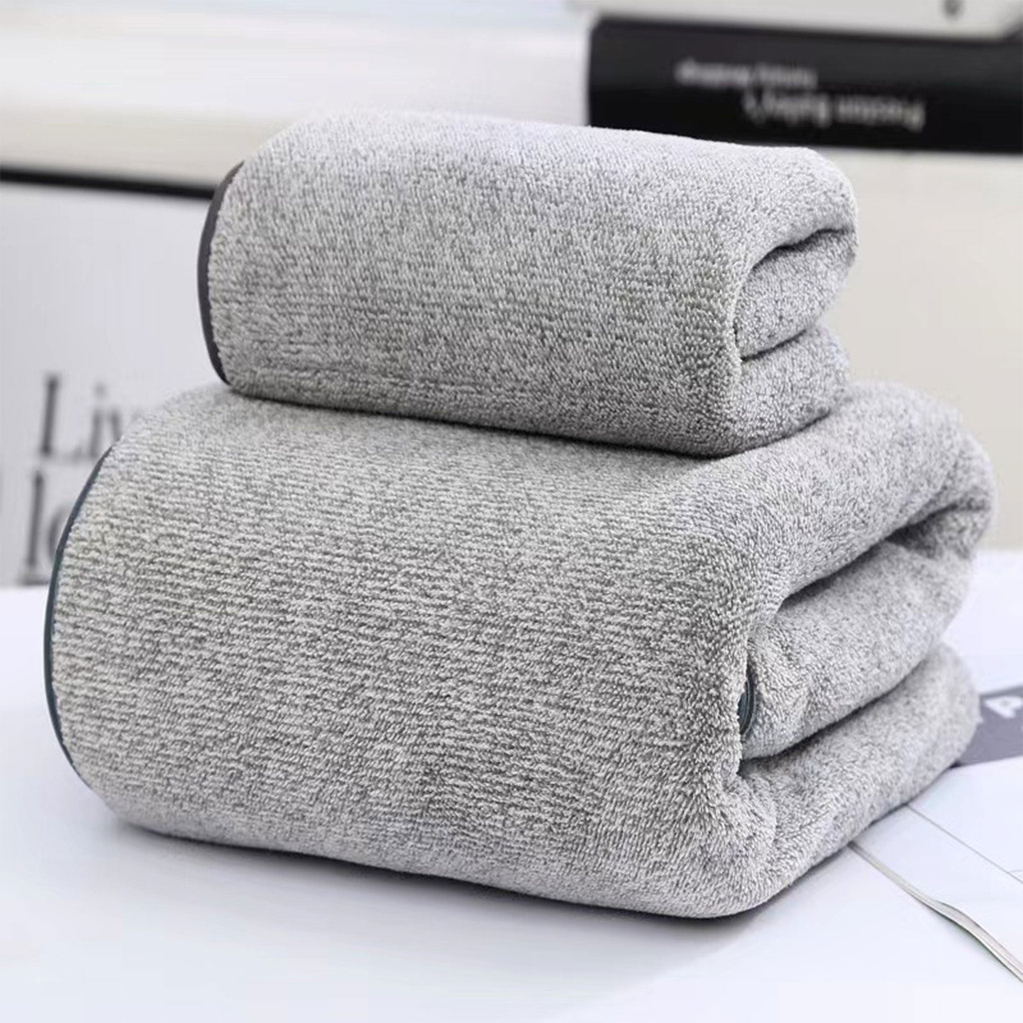 High-Density Coral Fleece Towel Gift Set
