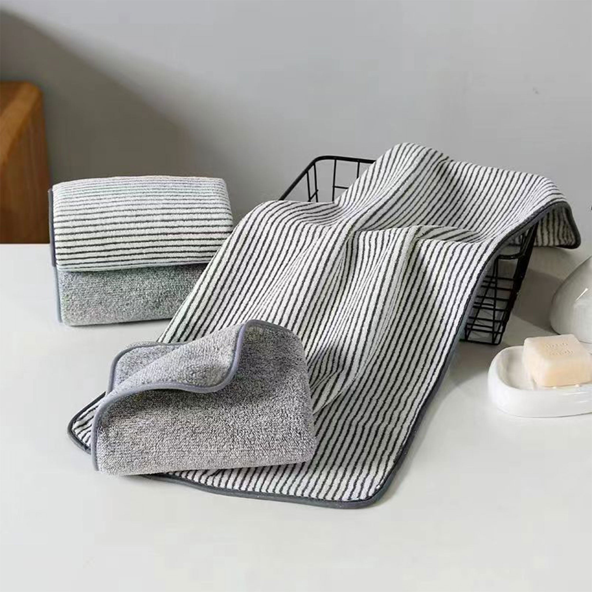 High-Density Coral Fleece Towel Gift Set