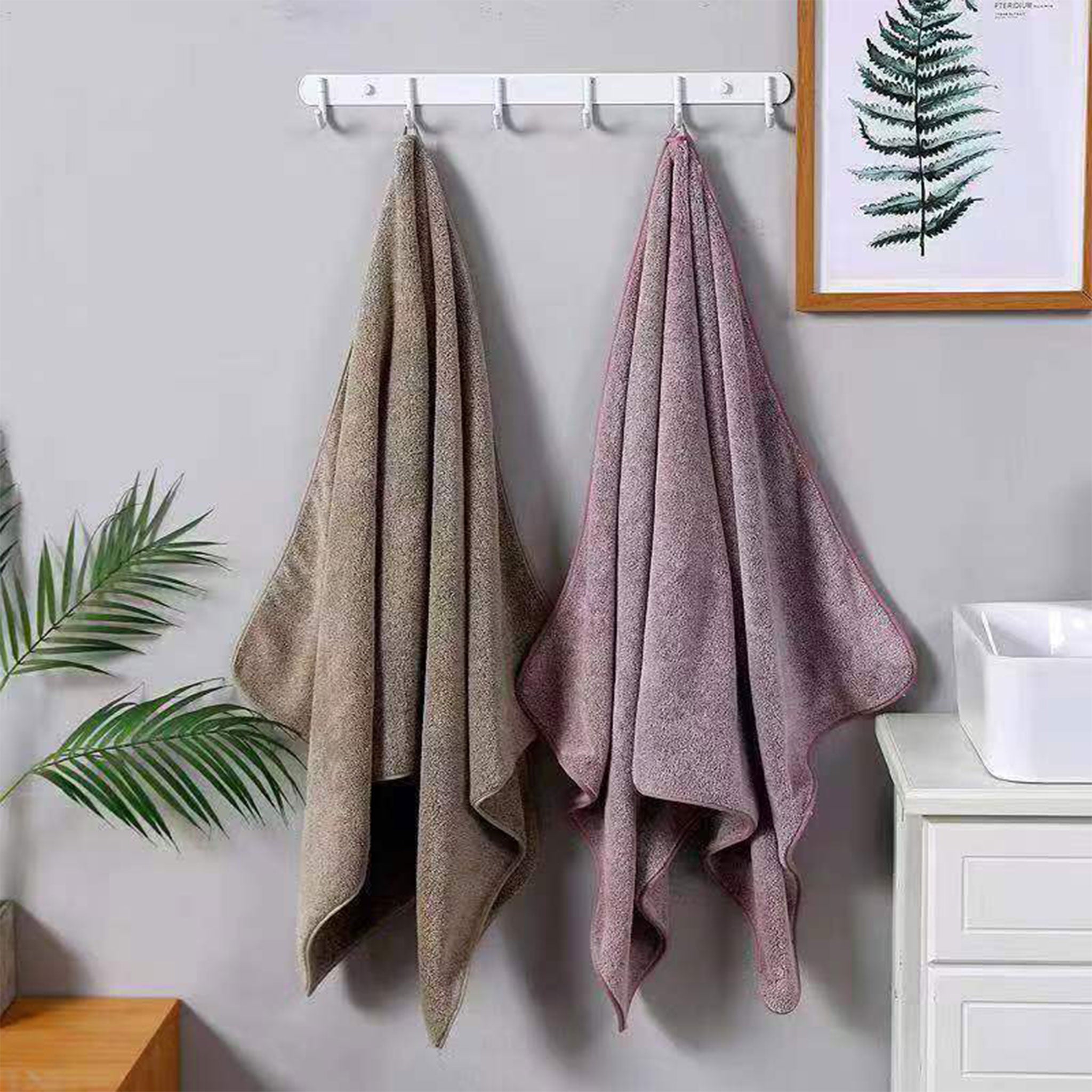 High-Density Coral Fleece Towel Gift Set