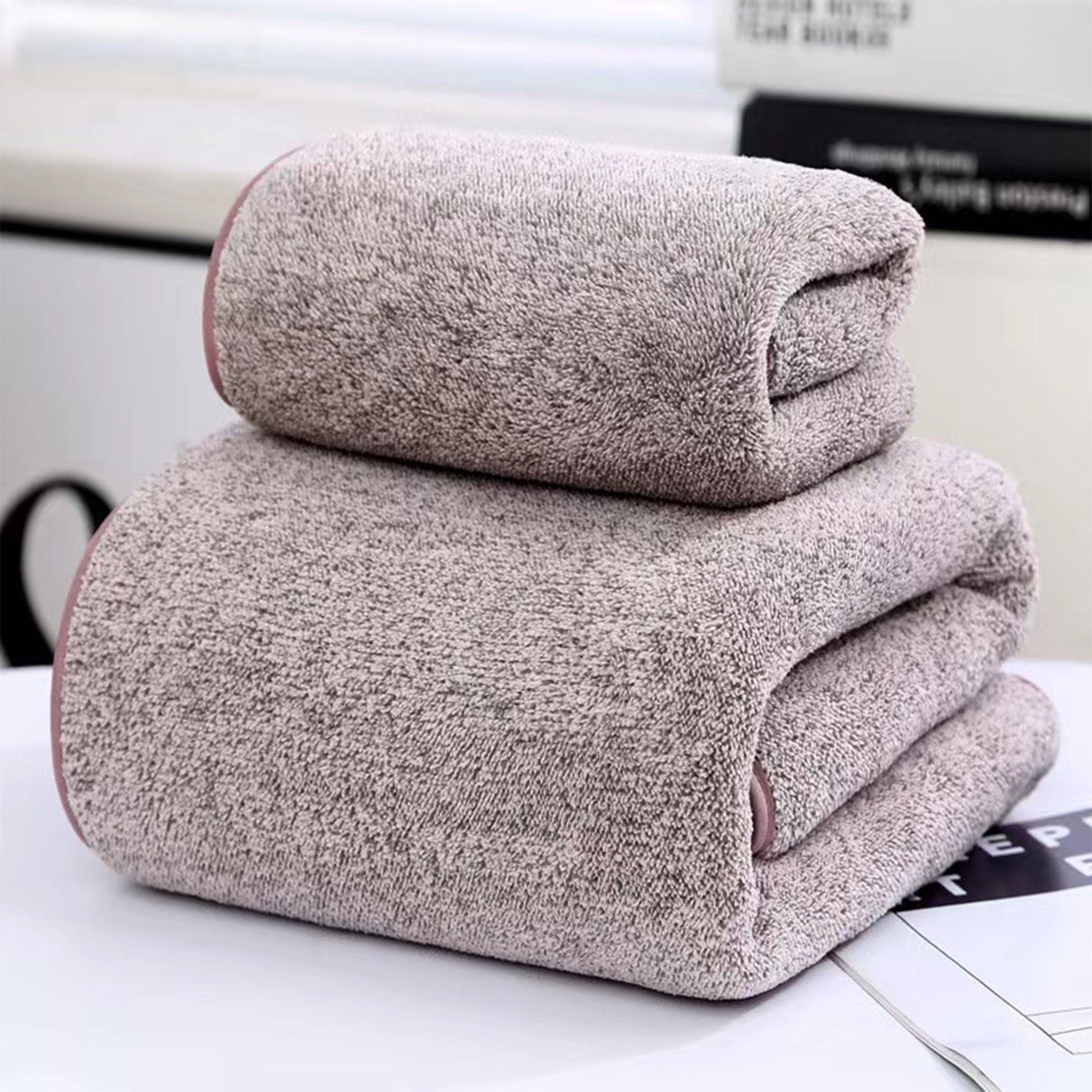 High-Density Coral Fleece Towel Gift Set