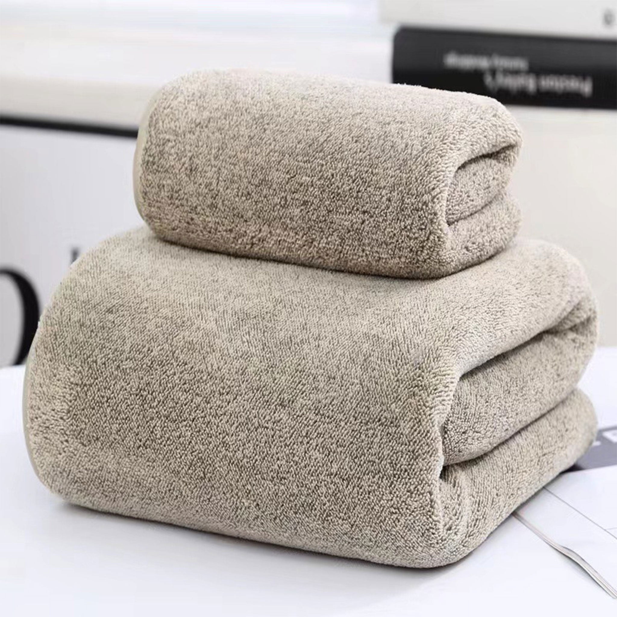 High-Density Coral Fleece Towel Gift Set