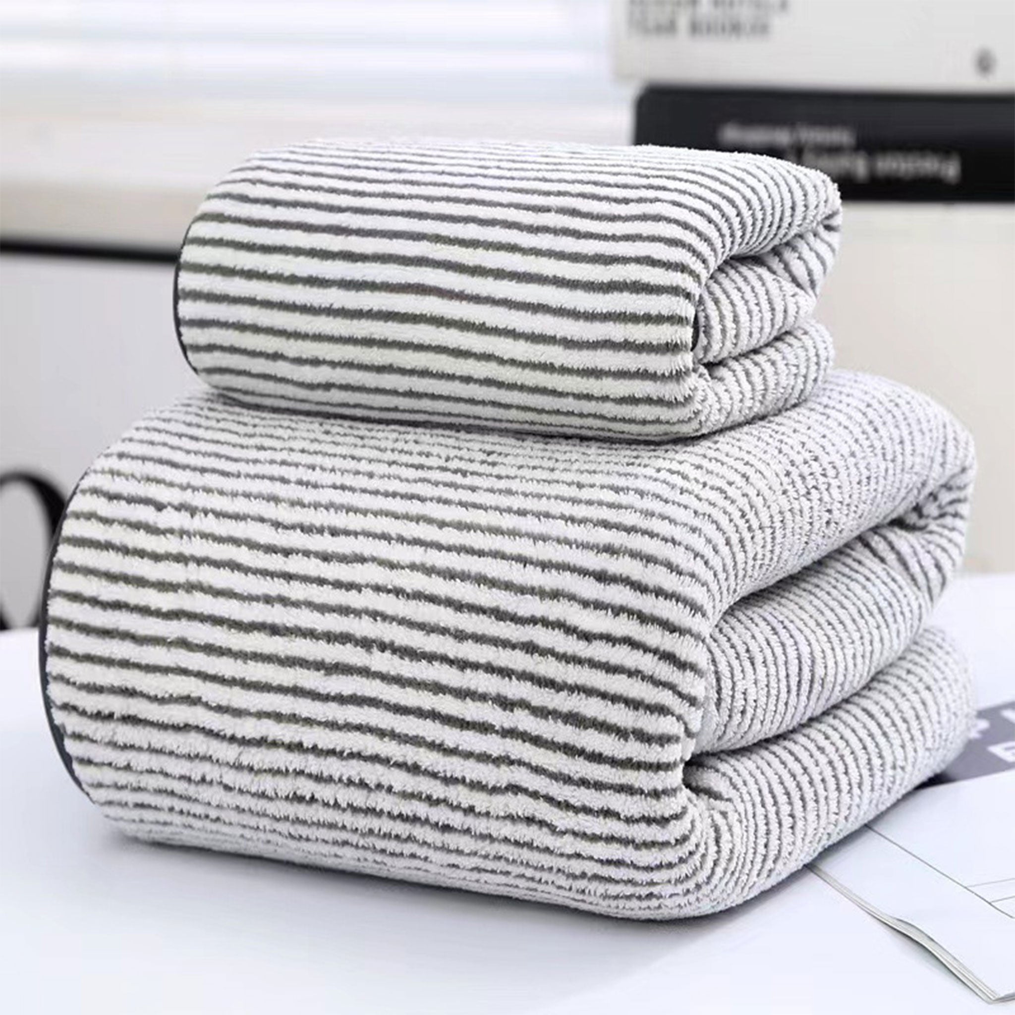 High-Density Coral Fleece Towel Gift Set