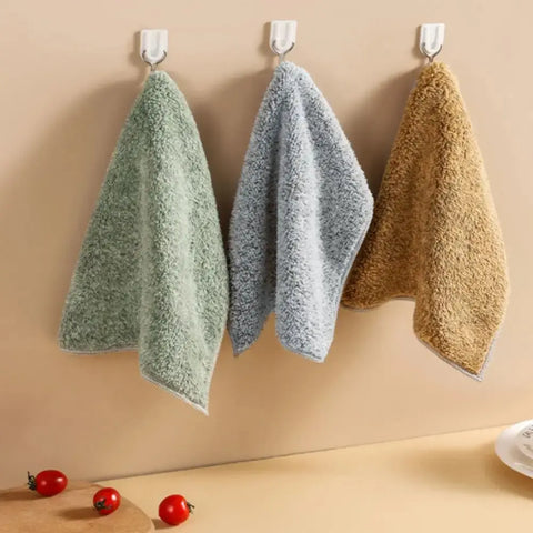 High Performance Soft Absorbent No Shedding Microfiber Bamboo Charcoal Fiber Cleaning Cloth Dish Towel Kitchen Towel Dishcloth wiktra