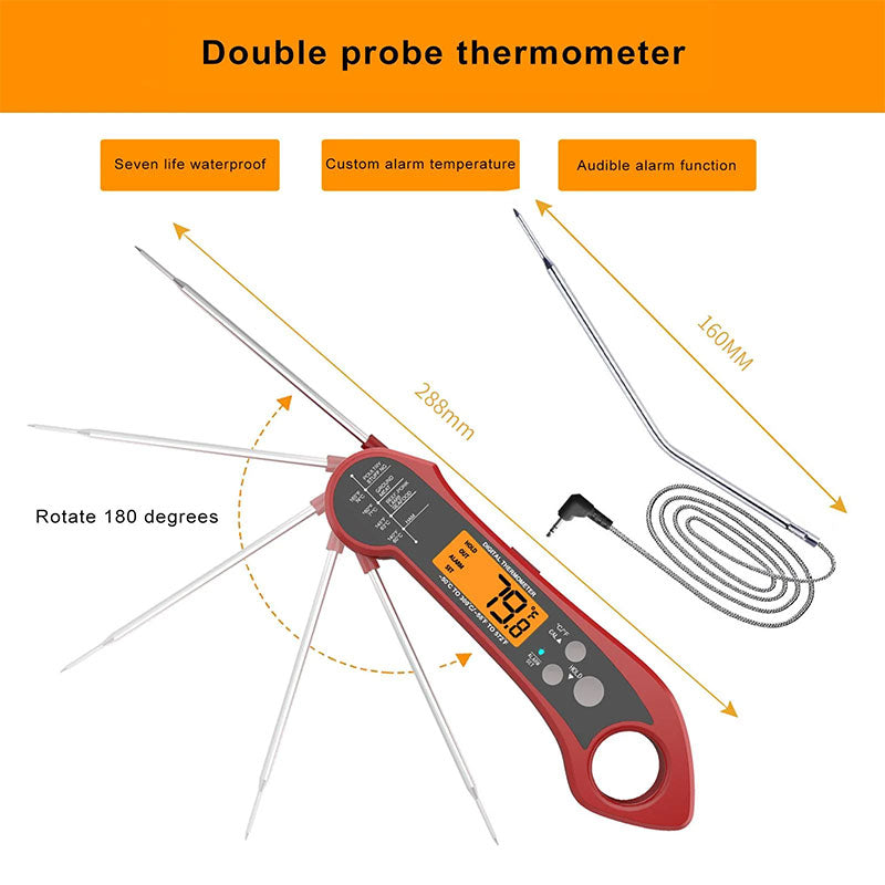 High-Precision Folding BBQ Thermometer