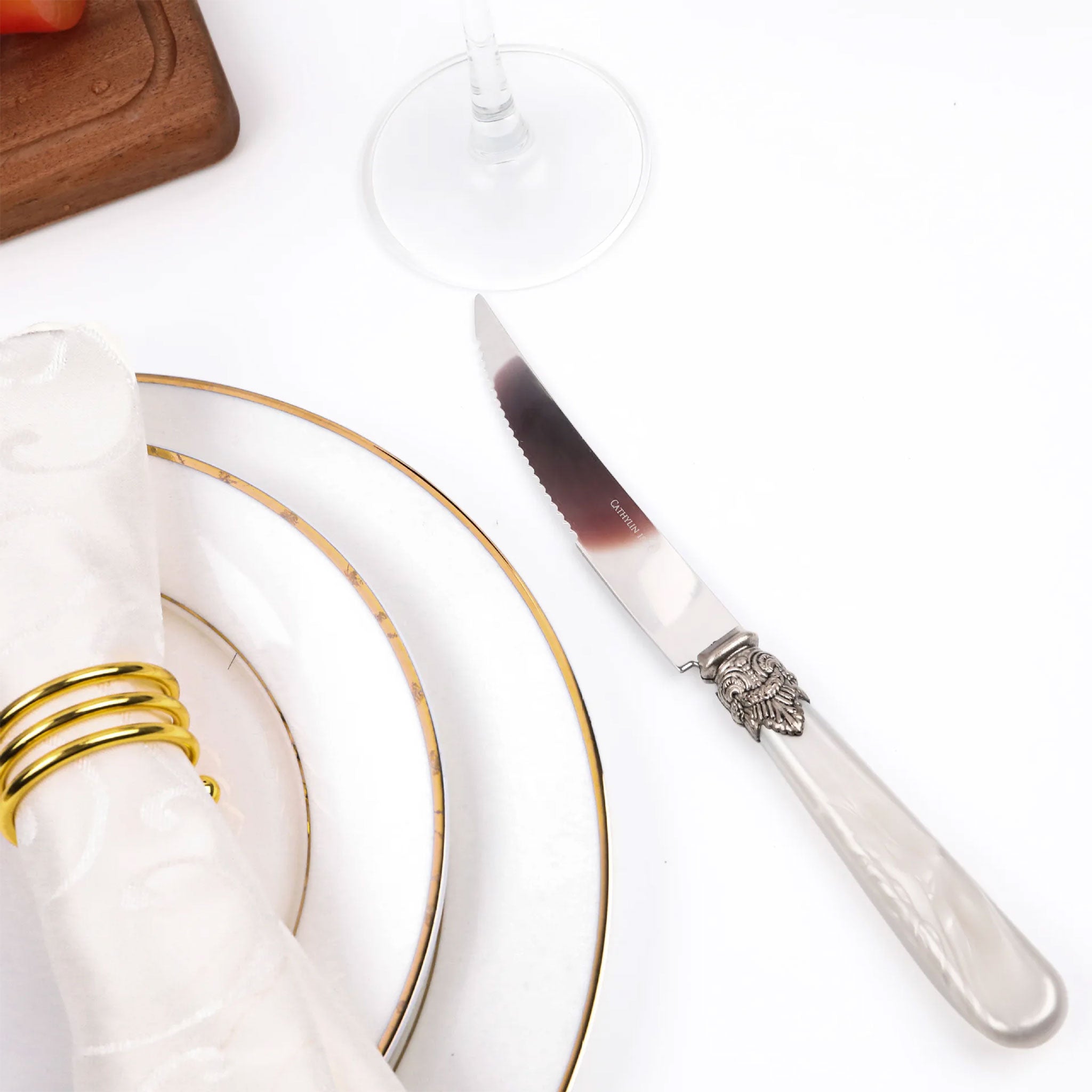 High-Quality Stainless Steel Serrated Steak Knife