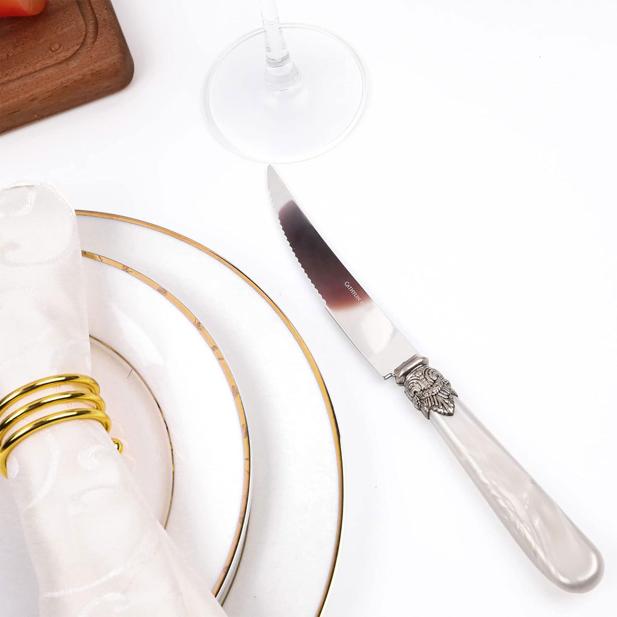 High-Quality Stainless Steel Serrated Steak Knife