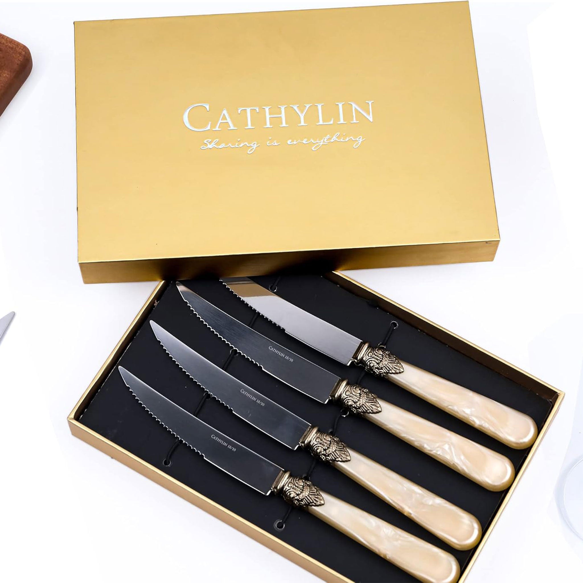 High-Quality Stainless Steel Serrated Steak Knife