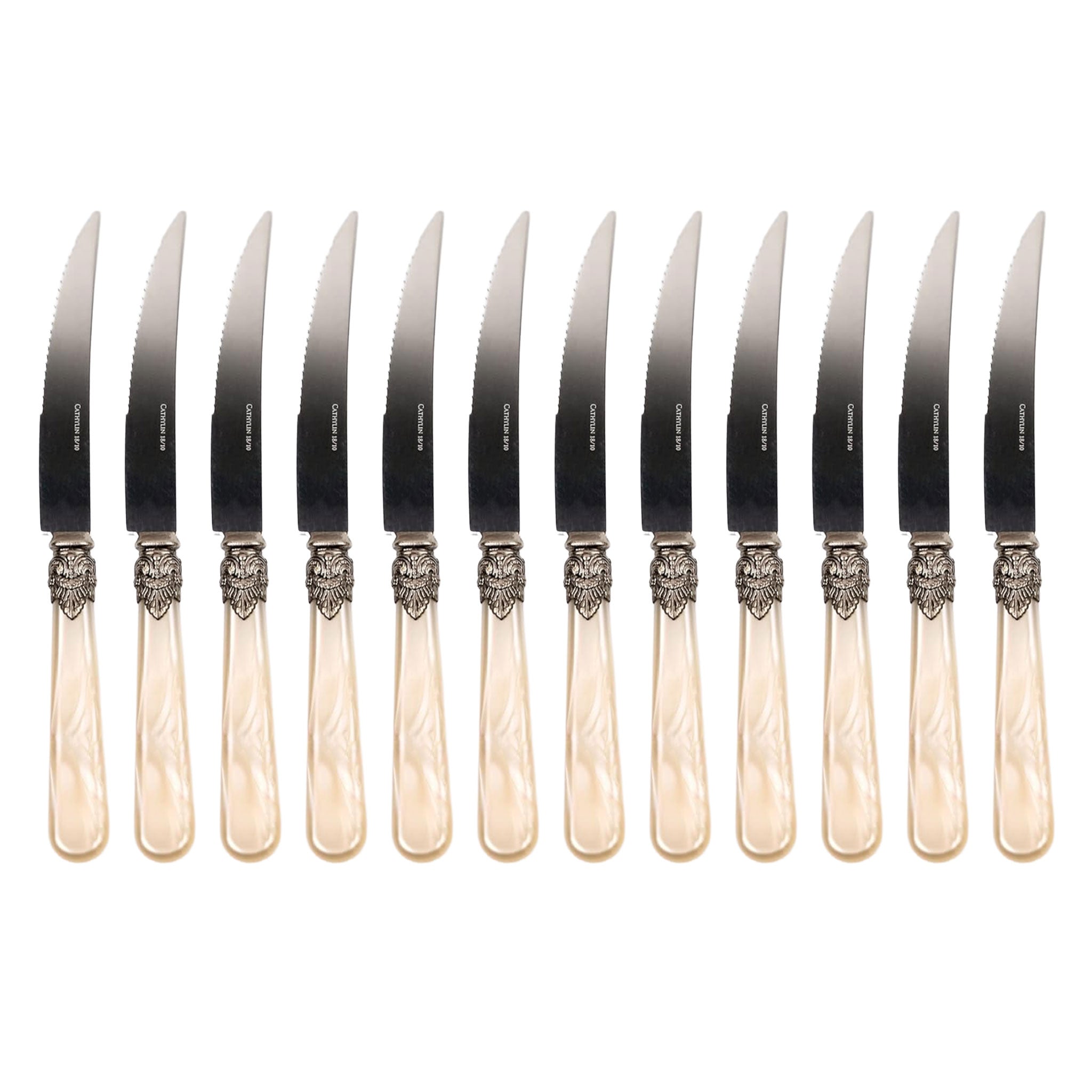 High-Quality Stainless Steel Serrated Steak Knife