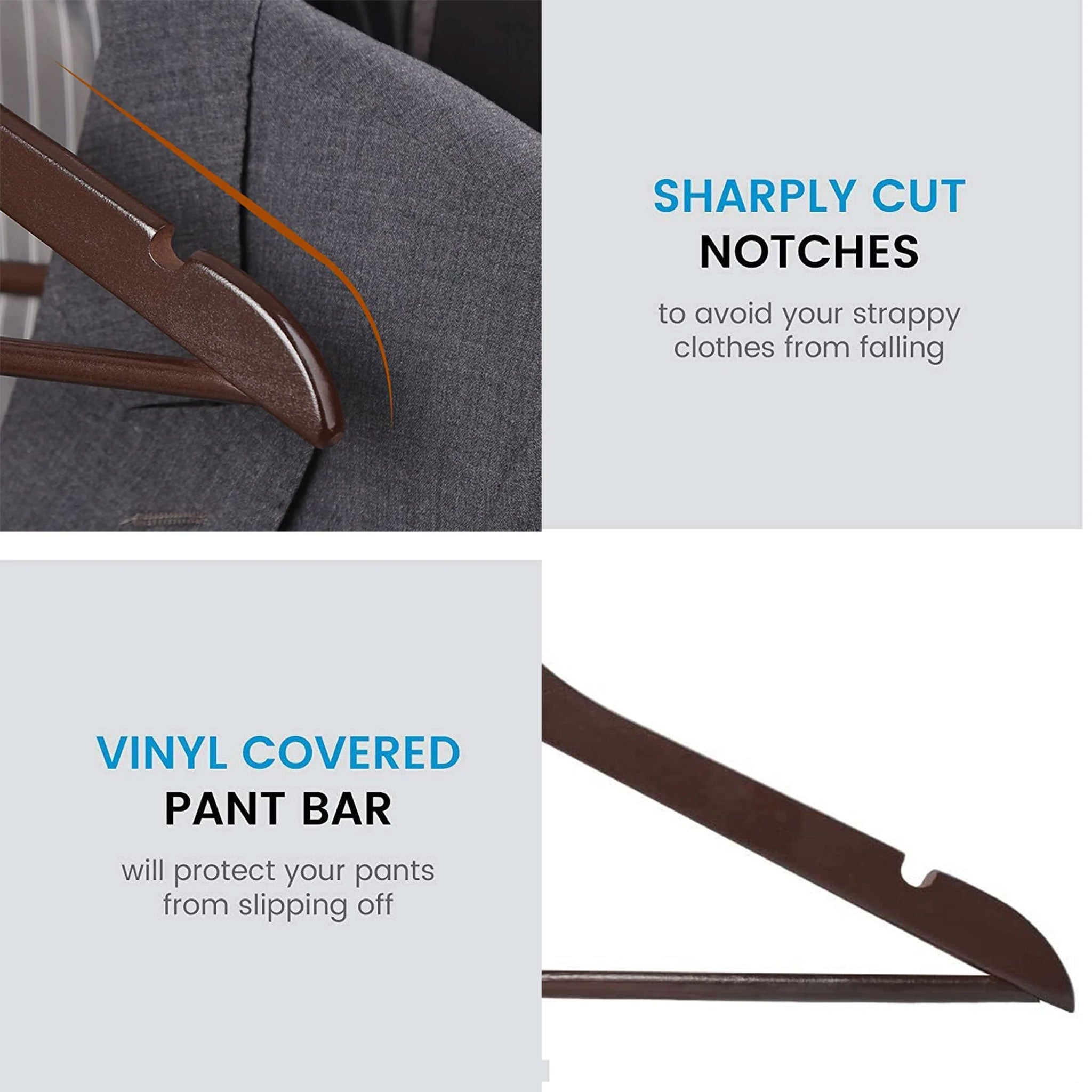High-Quality Wooden Hangers for Jackets & Camisoles