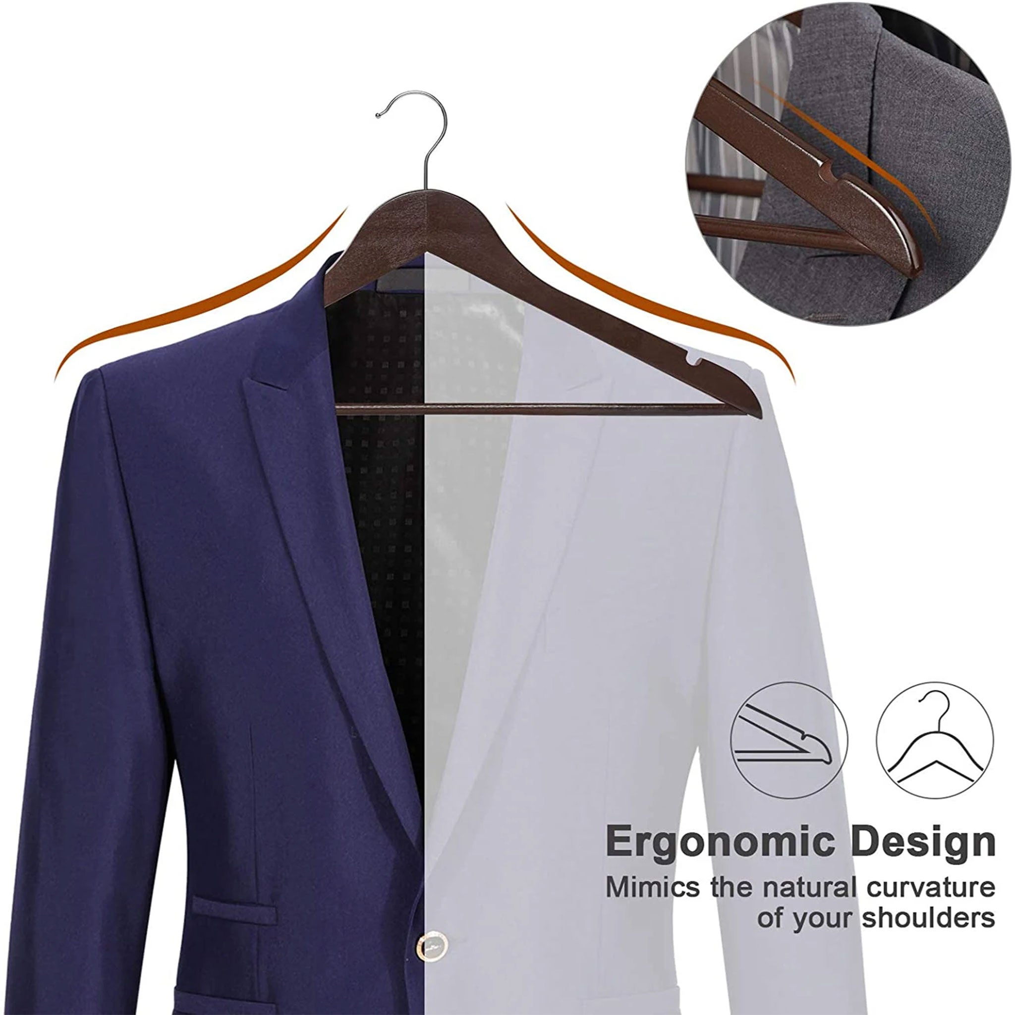 High-Quality Wooden Hangers for Jackets & Camisoles