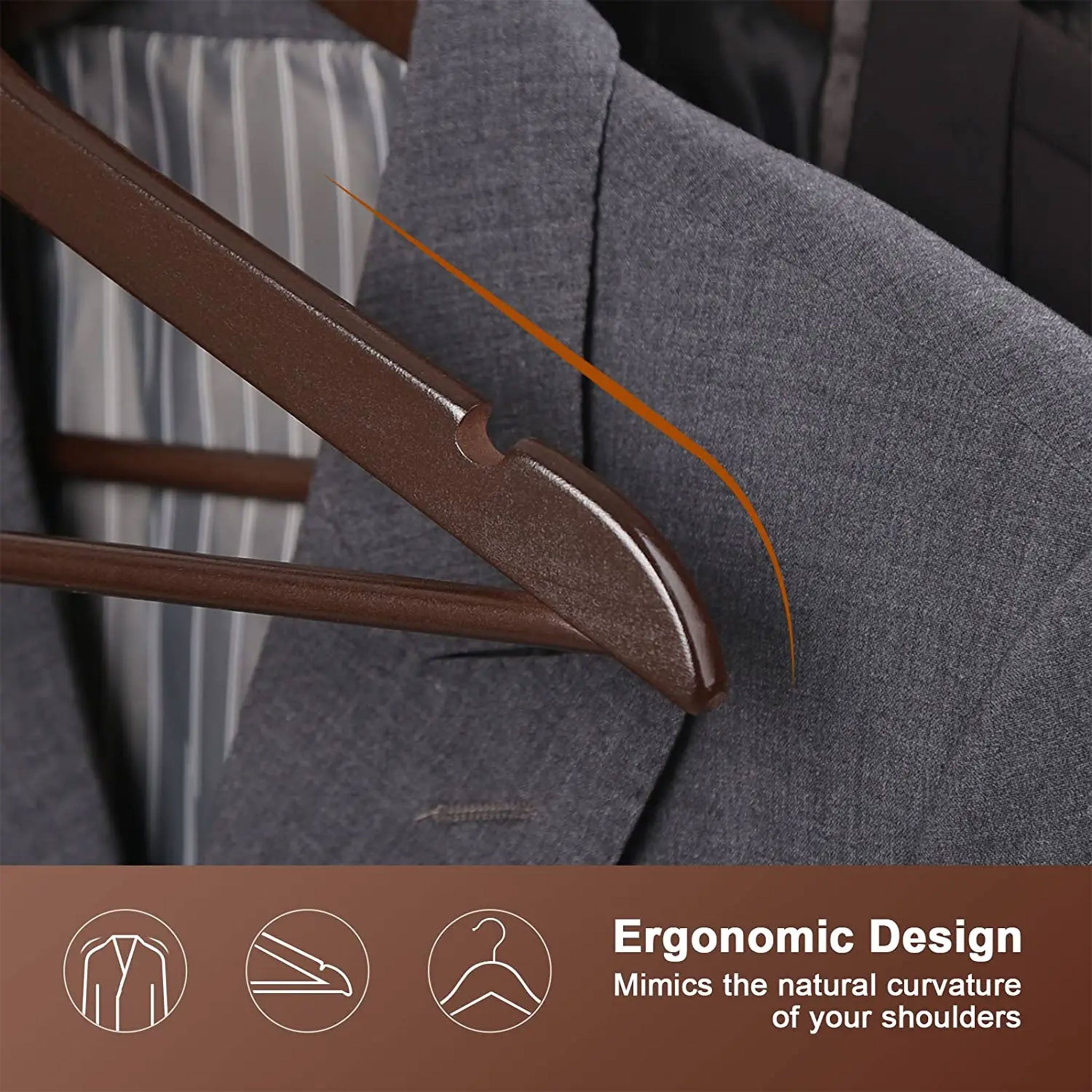 High-Quality Wooden Hangers for Jackets & Camisoles