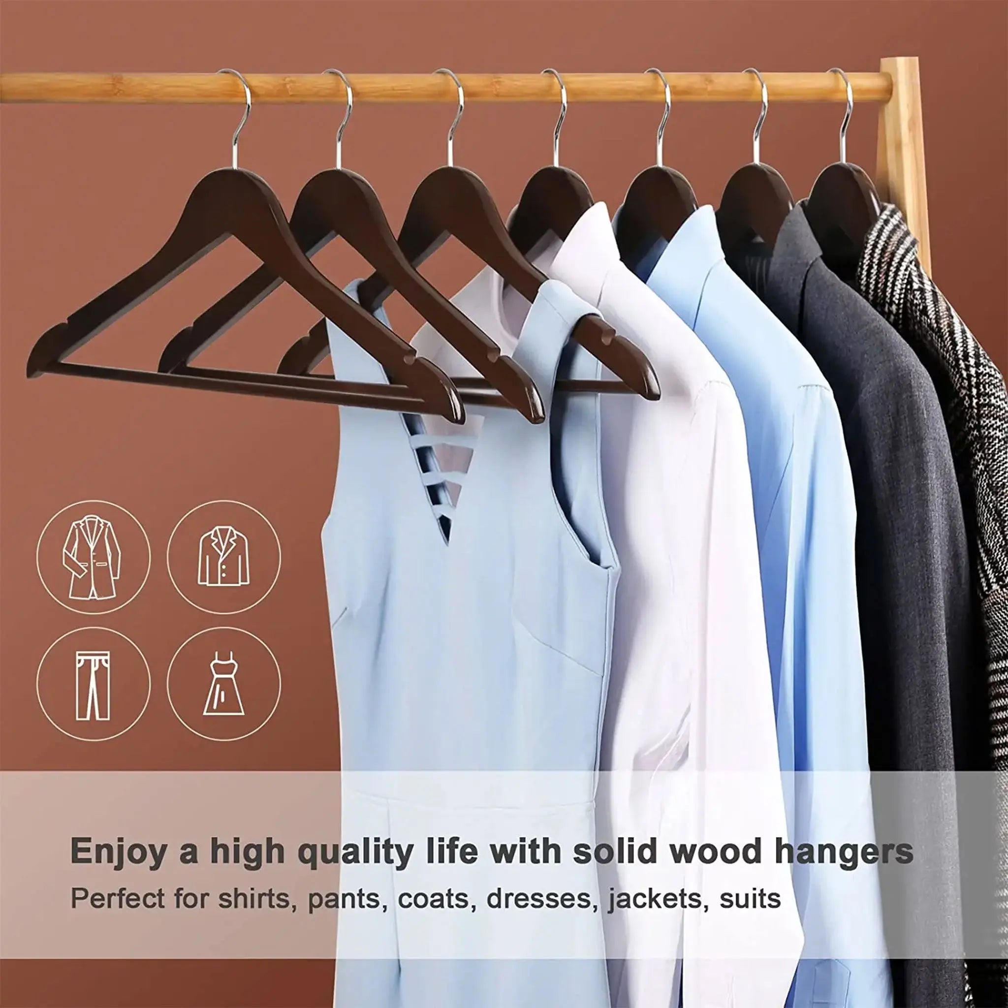 High-Quality Wooden Hangers for Jackets & Camisoles