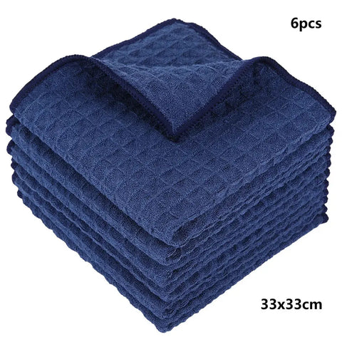 Homaxy 100% Cotton Dishcloth Waffle Weave Hand Towel Soft Absorbent Kitchen Dish Cleaning Cloth Quick Drying Kitchen Tools Rags