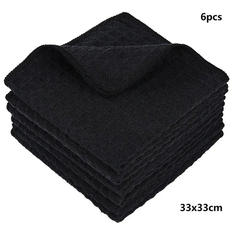 Homaxy 100% Cotton Dishcloth Waffle Weave Hand Towel Soft Absorbent Kitchen Dish Cleaning Cloth Quick Drying Kitchen Tools Rags