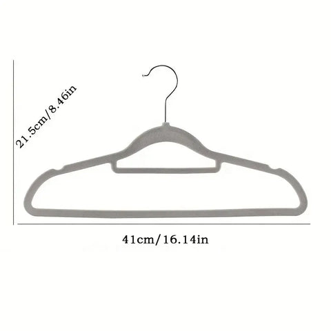 Home Premium Velvet Hangers  Space Saving Non slip Velvet Hanger Flocking Suit Hanger for Clothes wiktra