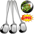 Home Public Spoon Restaurant Large Stainless Steel Distributing Spoon Buffet Serving Spoon Multipurpose Kitchen Cooking Utensils wiktra