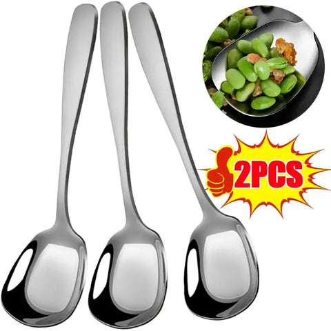 Home Public Spoon Restaurant Large Stainless Steel Distributing Spoon Buffet Serving Spoon Multipurpose Kitchen Cooking Utensils wiktra