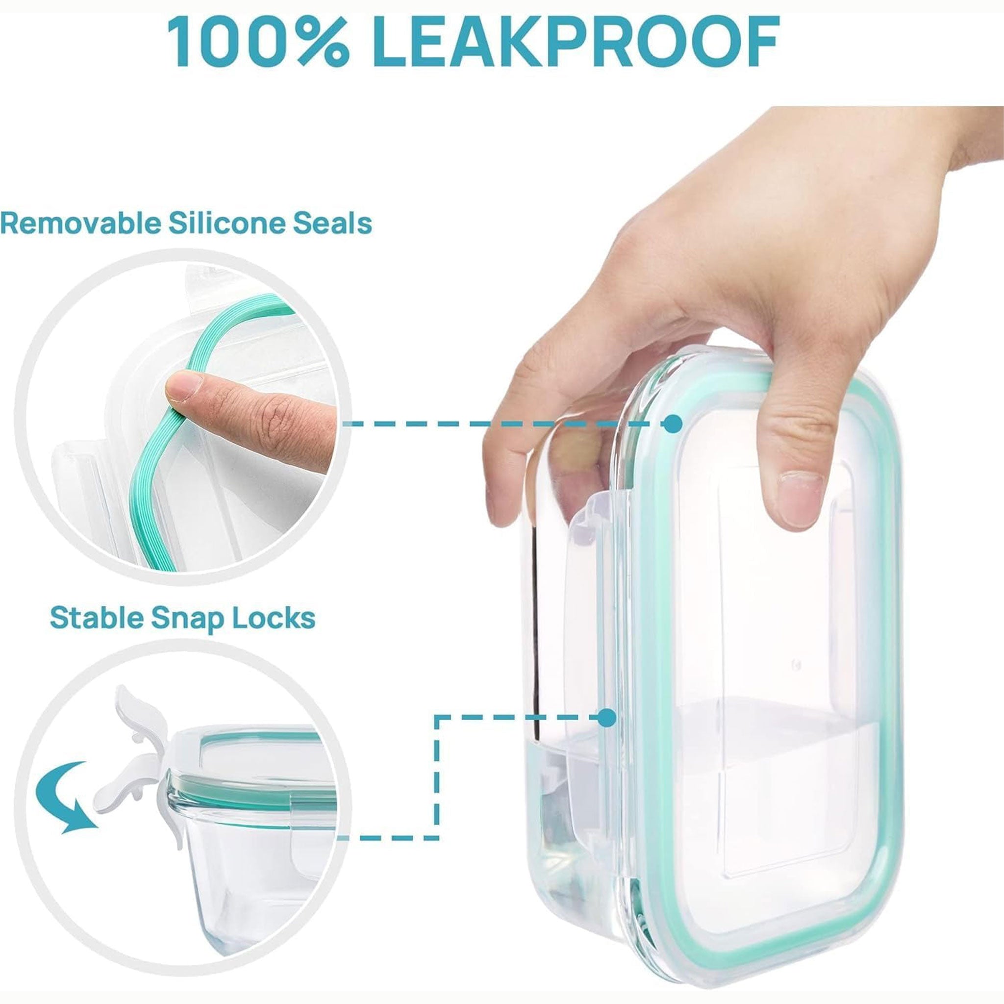 Honglaitai Microwave-Safe Glass Lunch Box