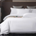 Hotel Four-piece Bed And Lodging Supplies 60 Cotton White Satin Quilt Cover Sheets Hotel Linen wiktra