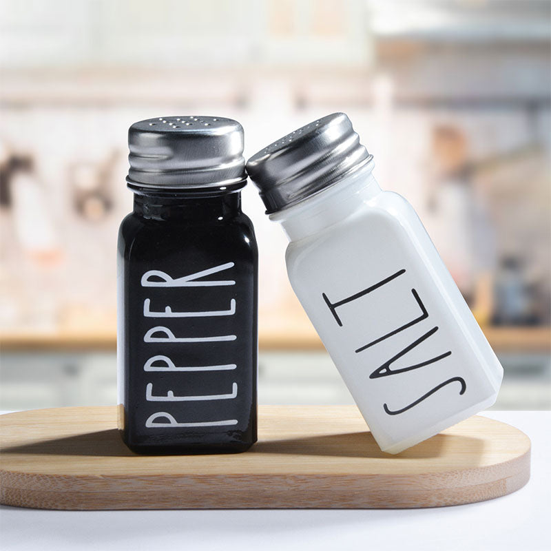 Household Black & White Spice Bottle