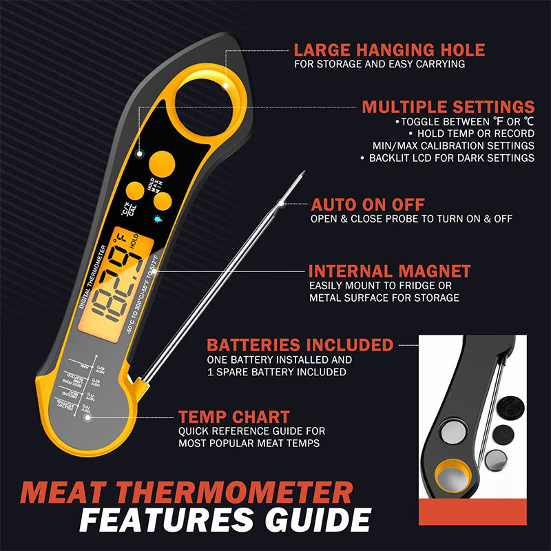 Instant-Read Folding Food Thermometer