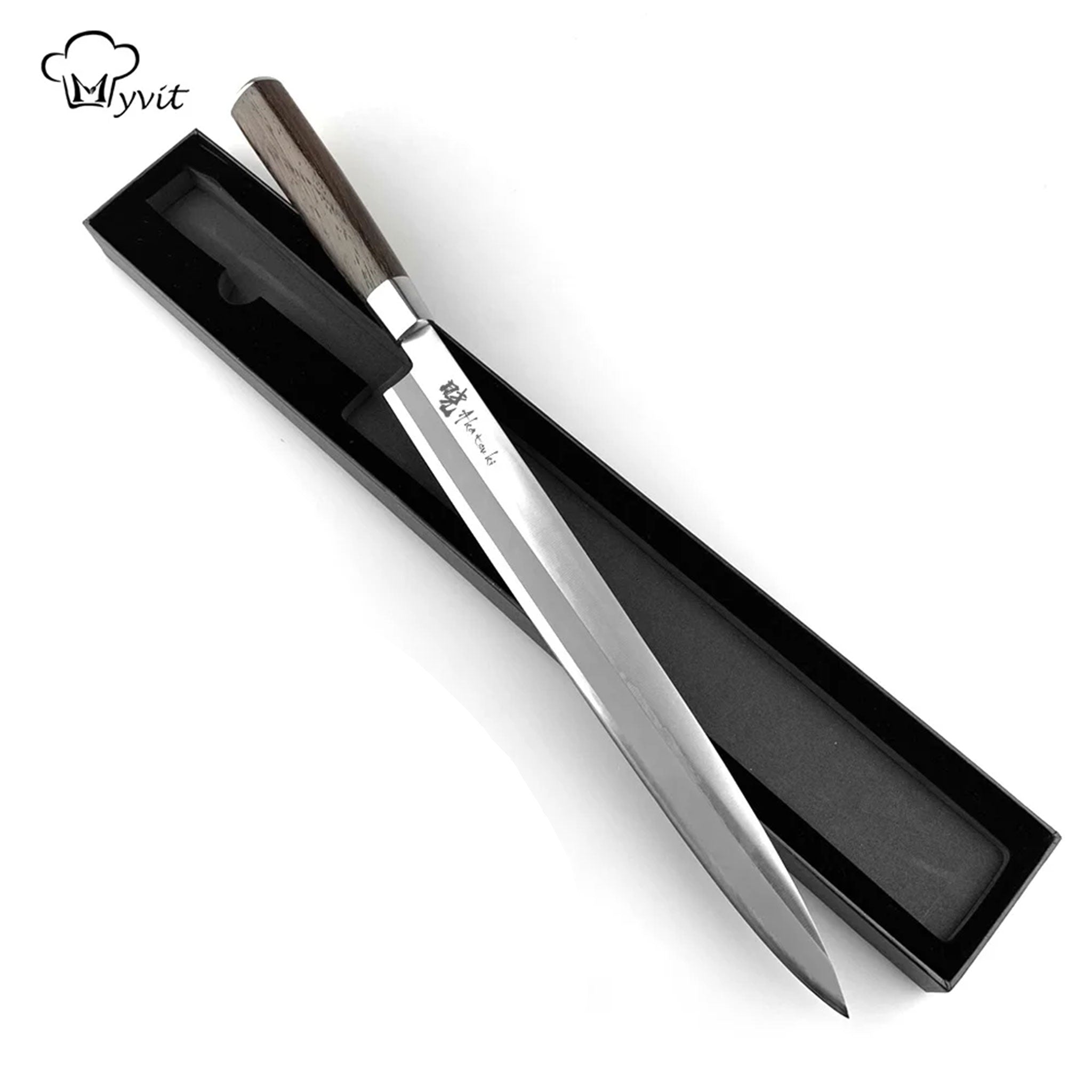 "Japanese Sashimi Sushi Knife with Box – High Carbon Steel"