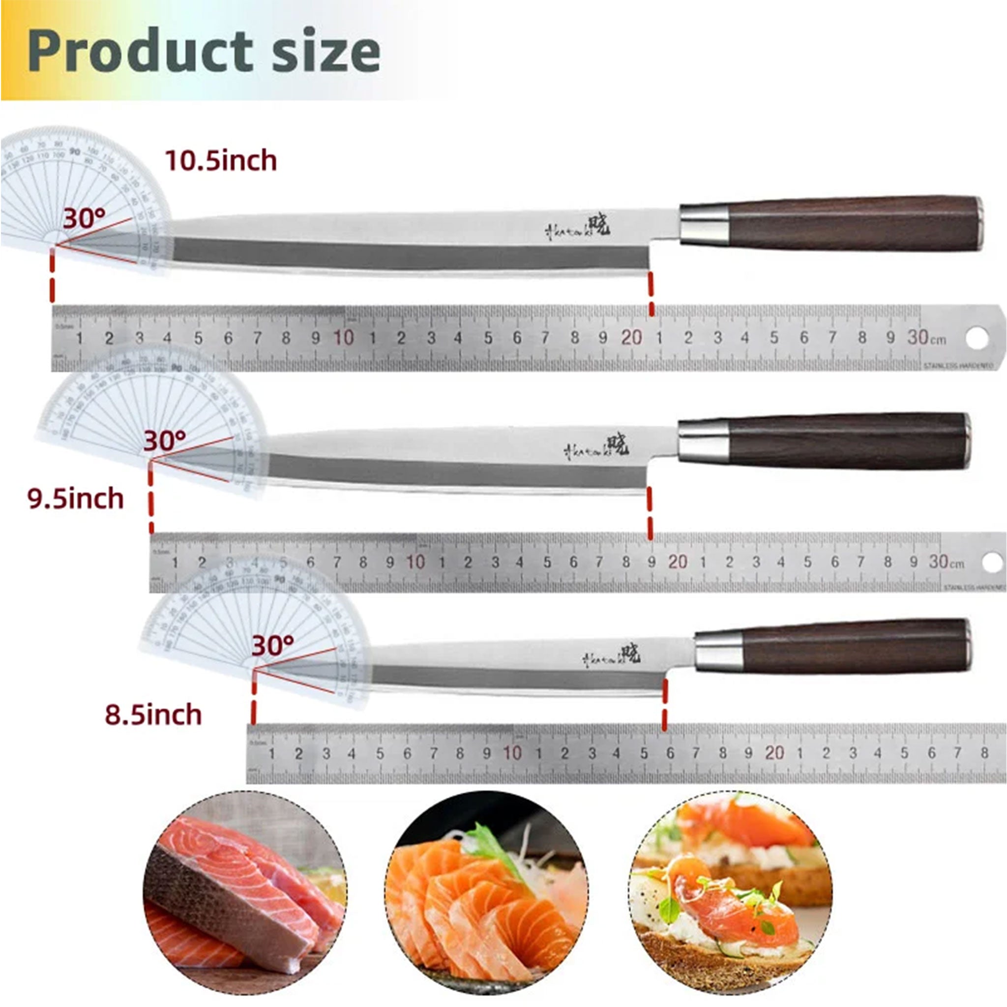 "Japanese Sashimi Sushi Knife with Box – High Carbon Steel"