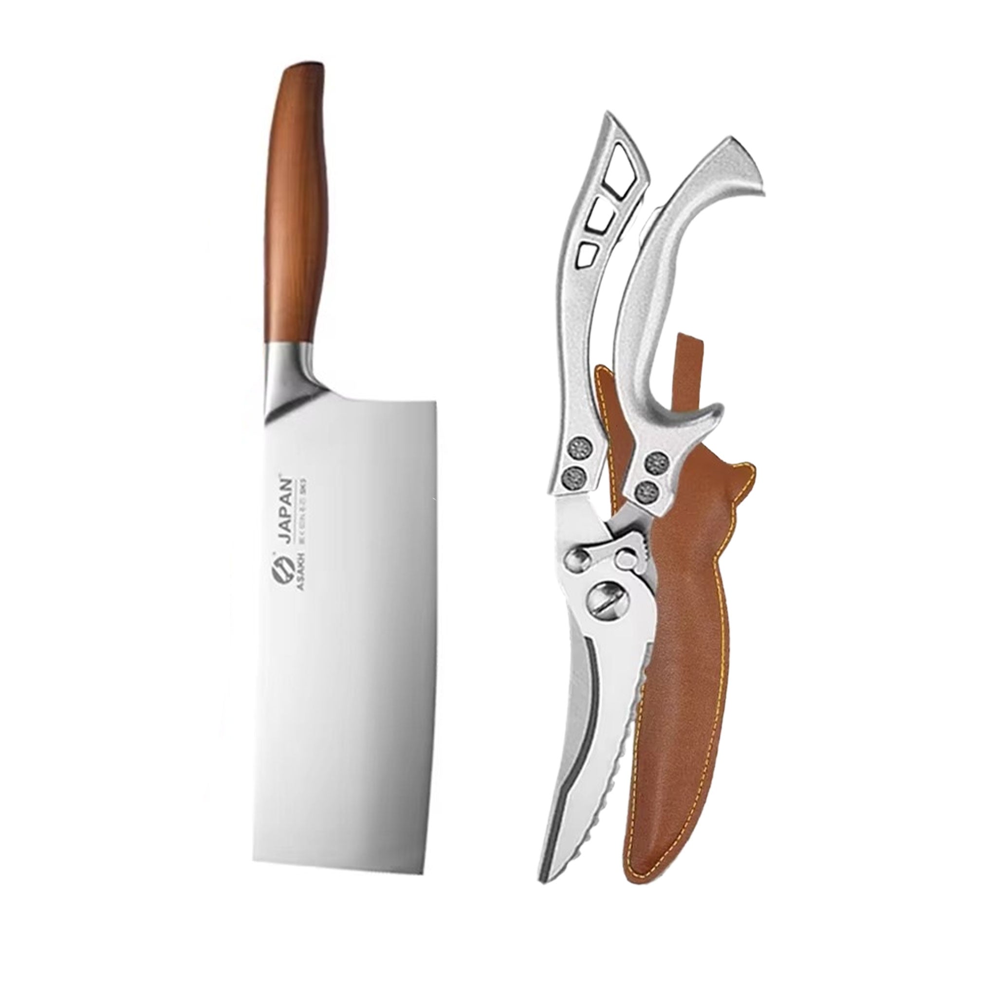 Japanese Stainless Steel Chef & Butcher Knife with Gift Box
