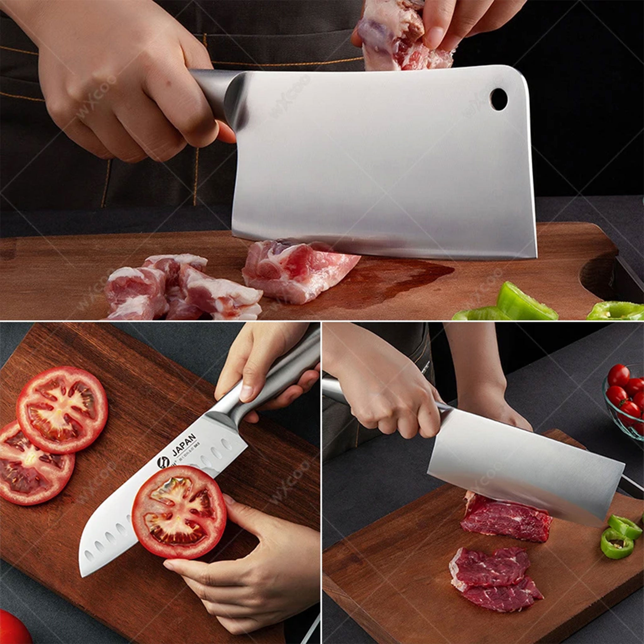 Japanese Stainless Steel Chef & Butcher Knife with Gift Box