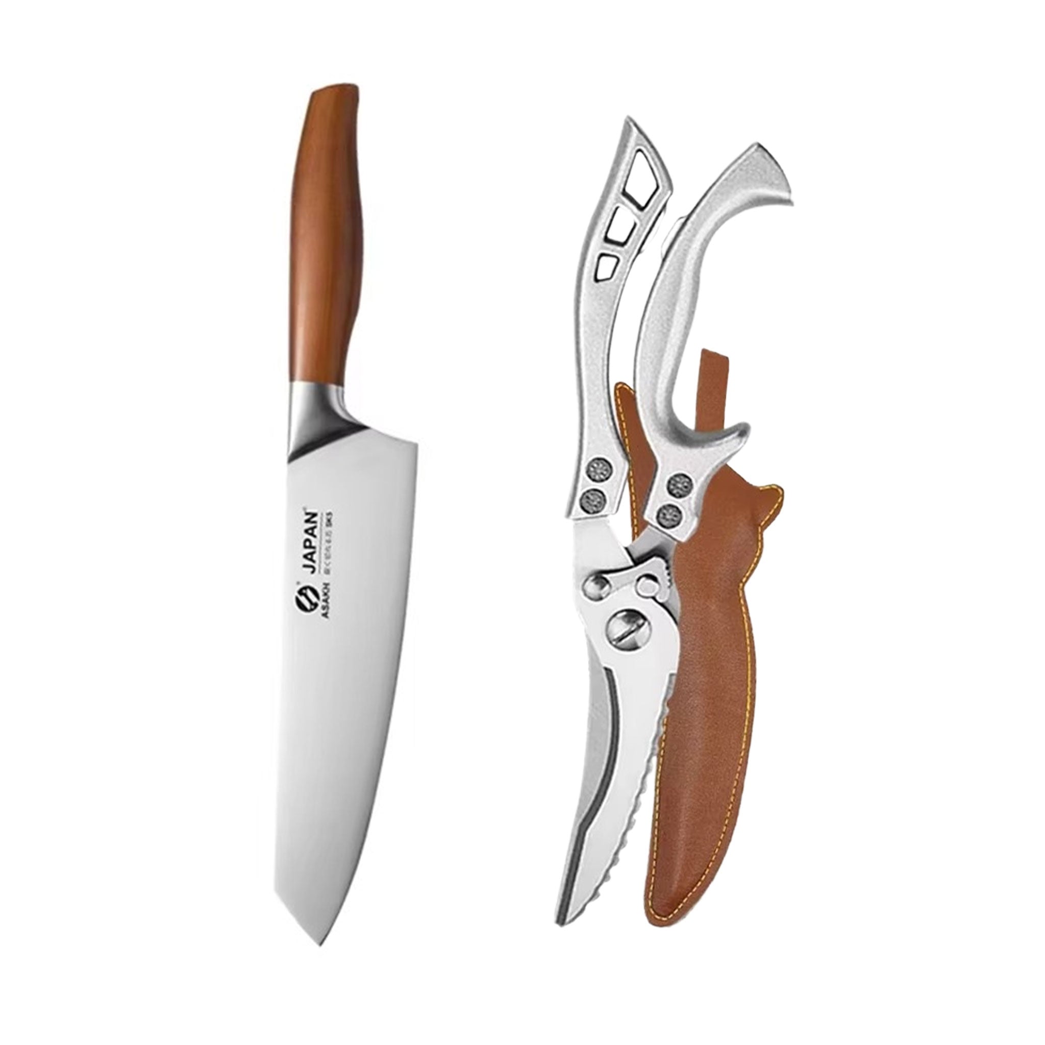 Japanese Stainless Steel Chef & Butcher Knife with Gift Box