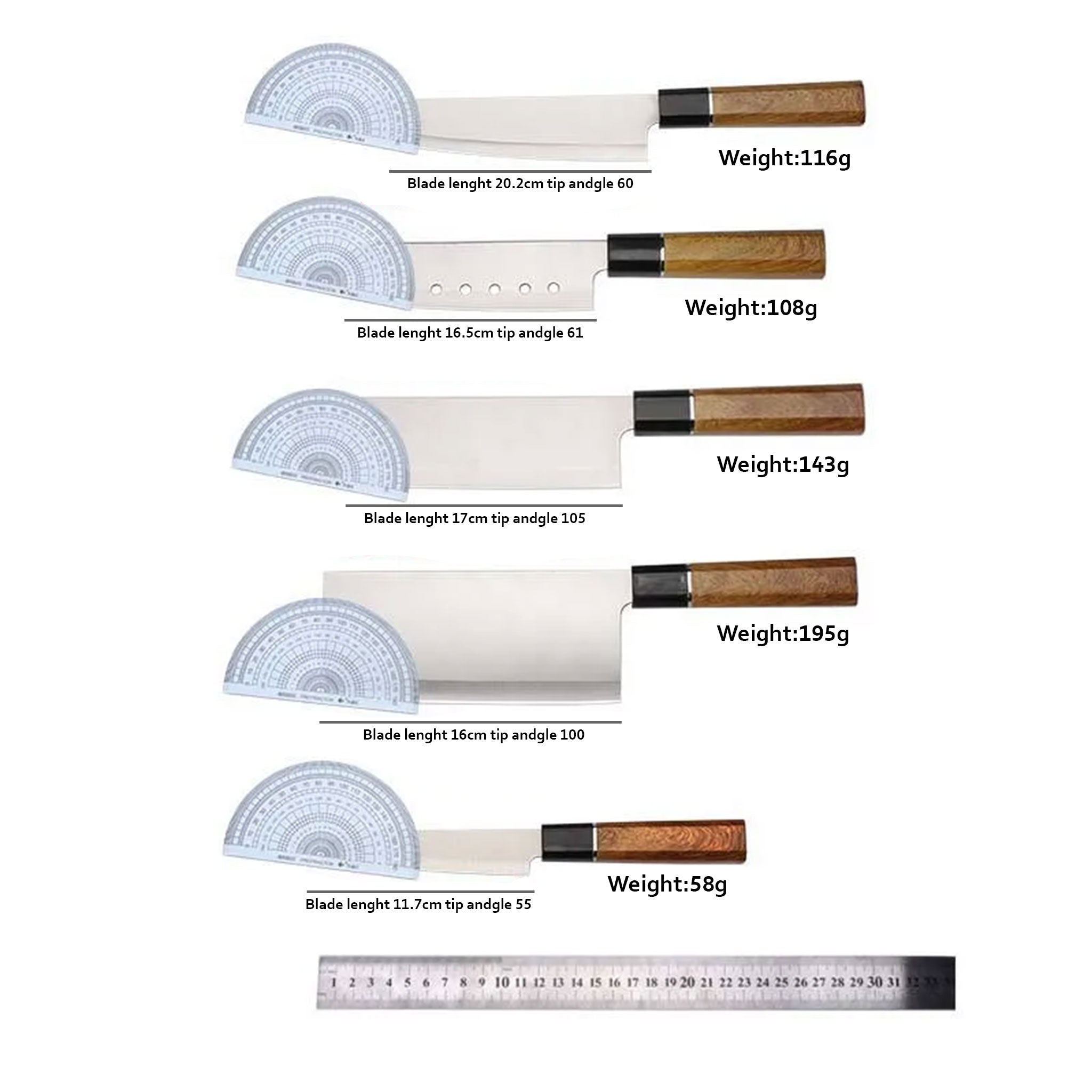 Japanese Stainless Steel Fish & Sushi Fillet Knife