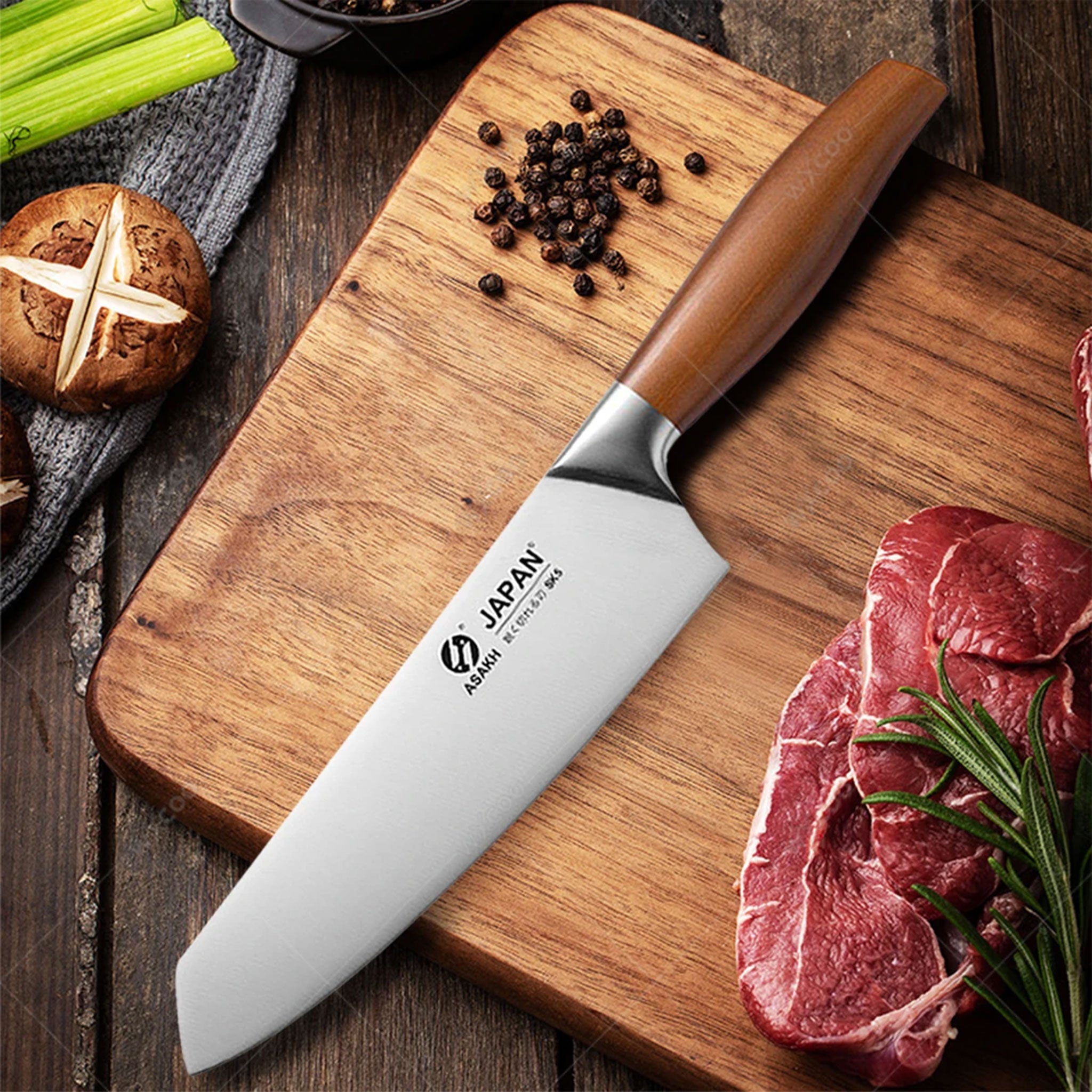 Japanese Stainless Steel Chef & Butcher Knife with Gift Box