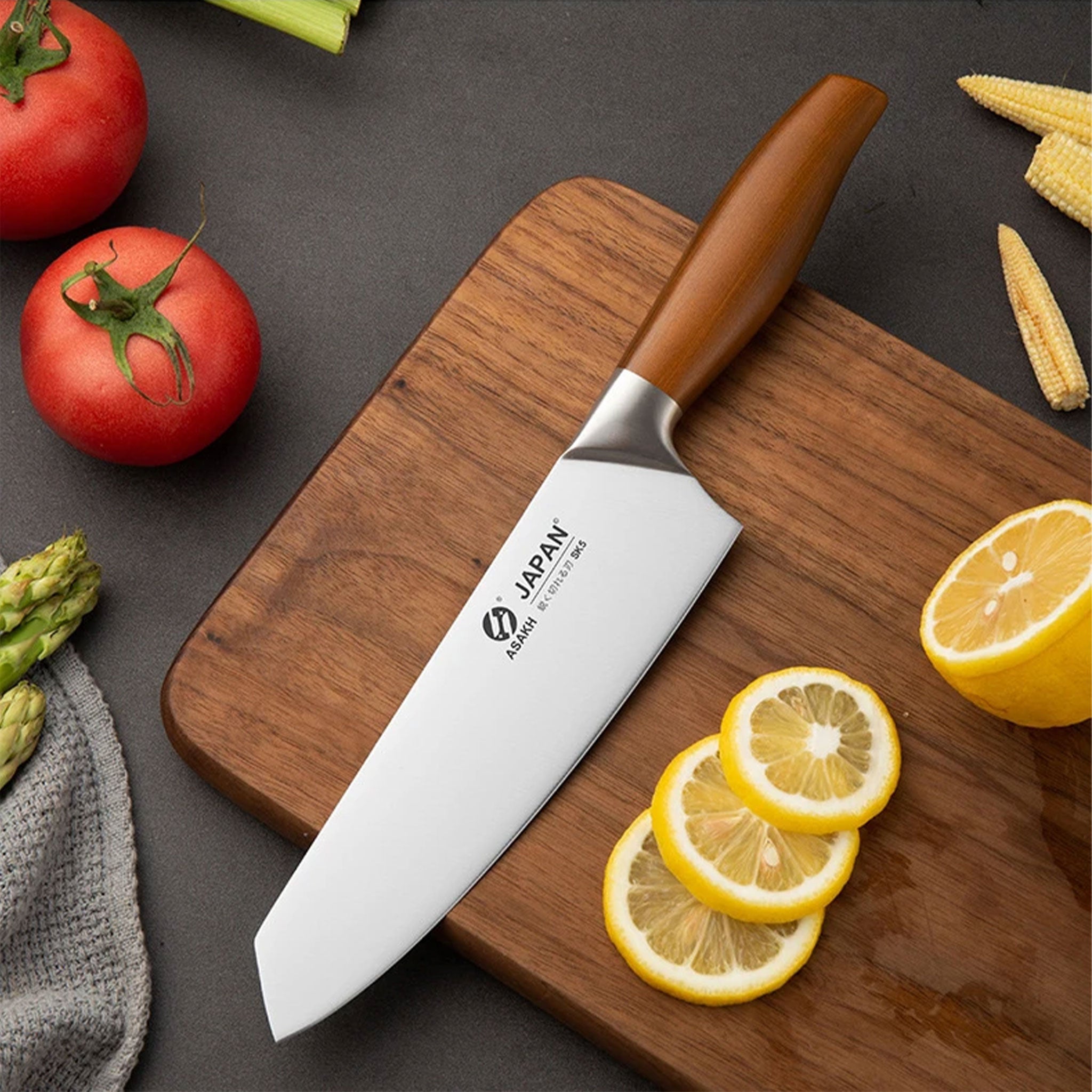 Japanese Stainless Steel Kitchen Knife Set with Gift Box